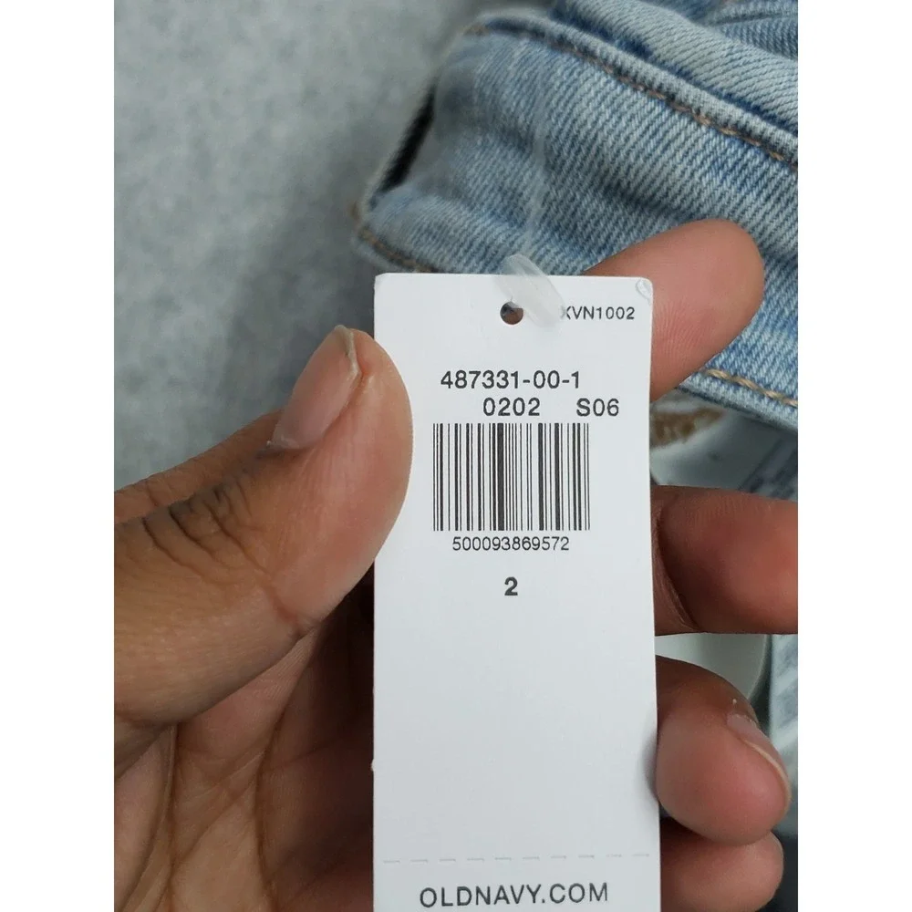 Old Navy Women Jeans 2 Light Blue Denim Flared 487331 High-Rise Wow Flare‎ NWT